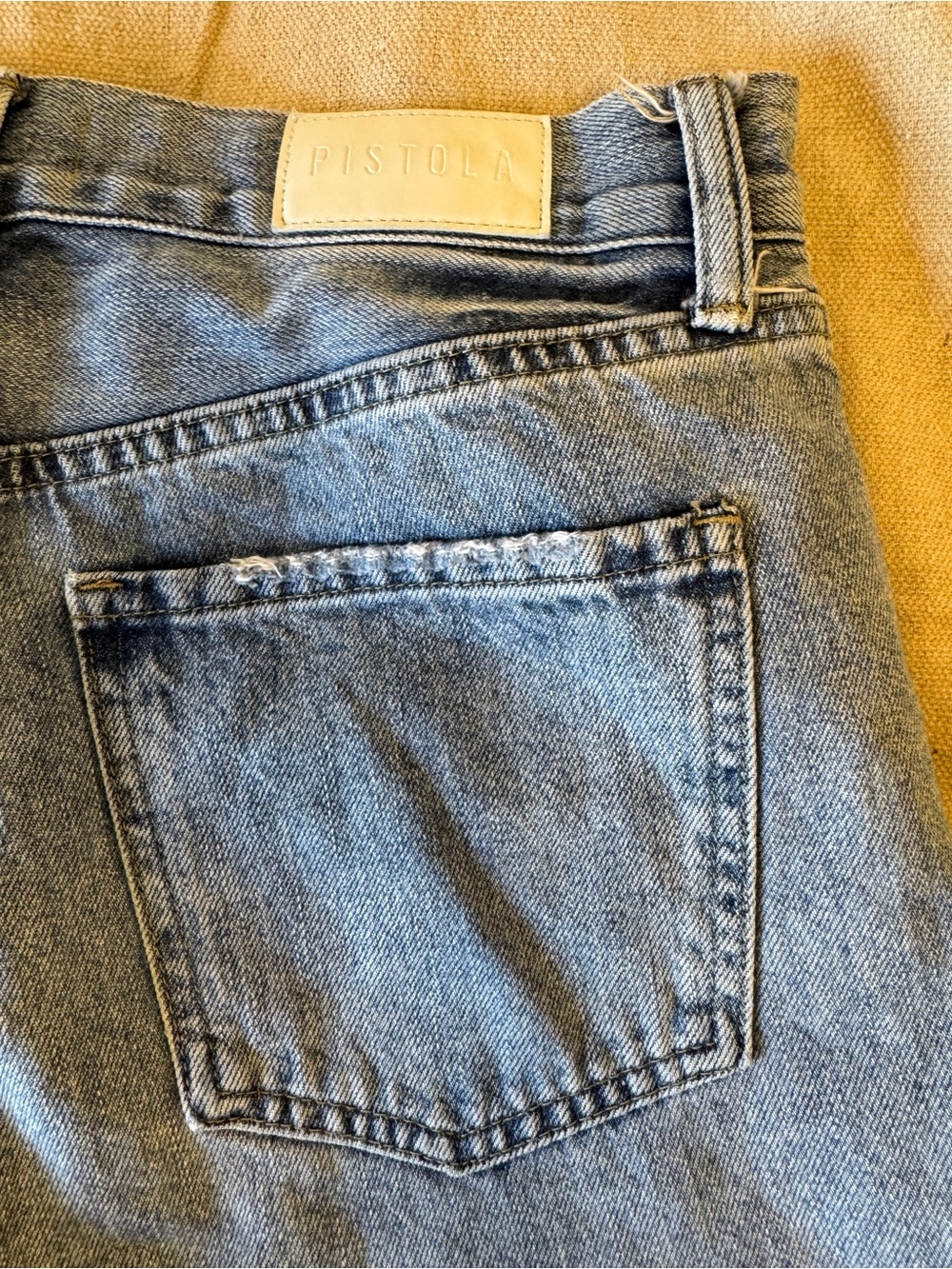 Pistola Cassie High Waist Ripped Crop Jeans Womens 27 Los Feliz Raw Hem Straight - Picture 14 of 14